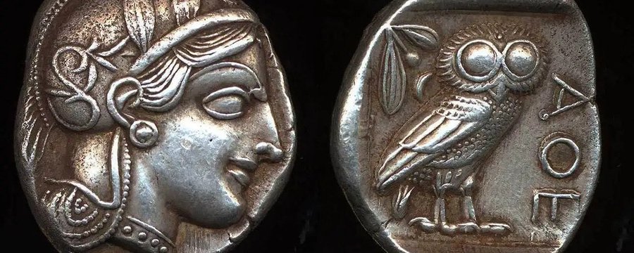 Owl of Athena - archaeologyart