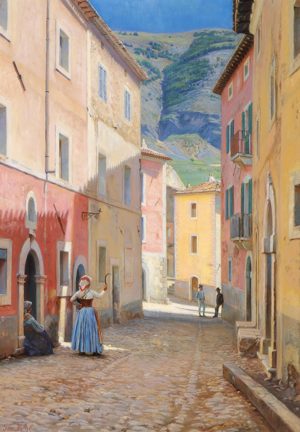 A Street in Civita d'Antino by Peter Tom-Petersen