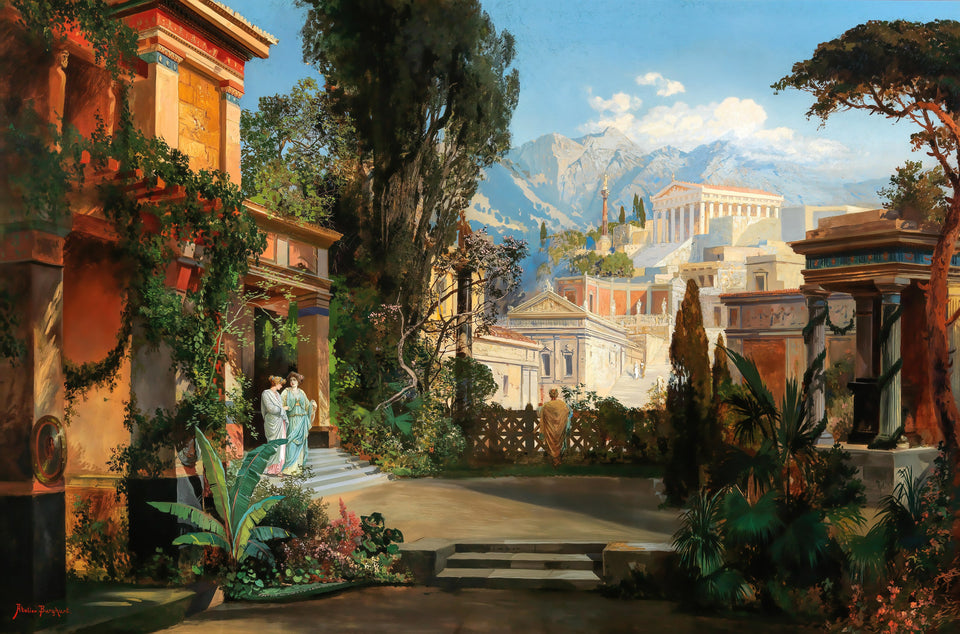 A View of an Ancient City by Hermann Burghart