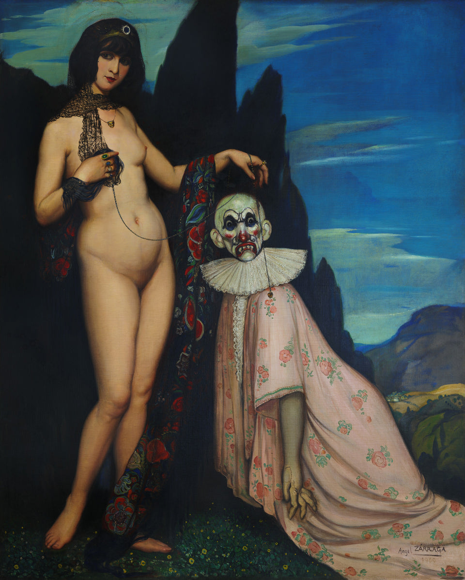 The Woman and the Puppet by Ángel Zárraga