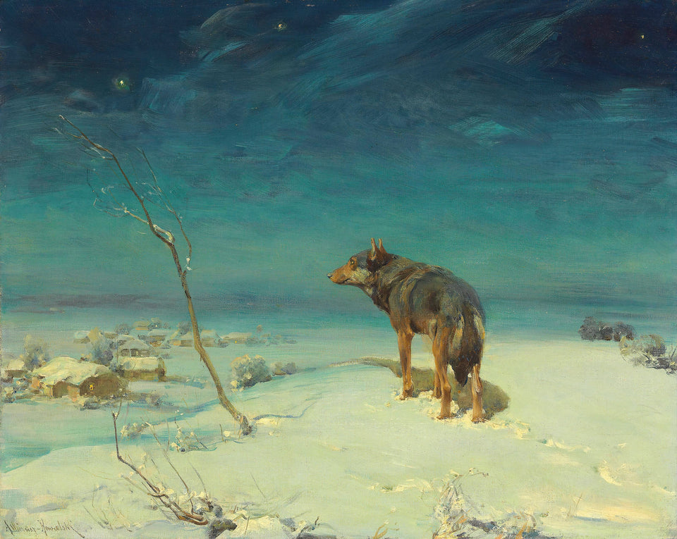 The Lone Wolf by Alfred von Wierusz-Kowalski