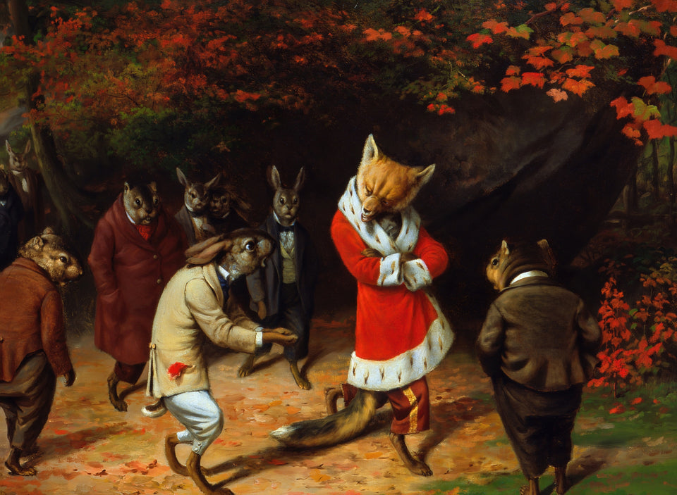 His Majesty Receives by William Holbrook Beard