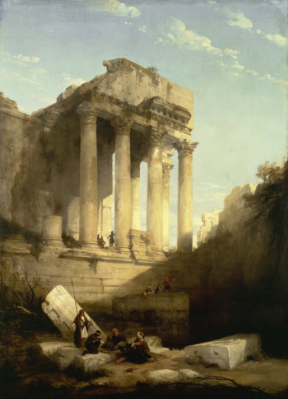 Baalbec, Ruins of the Temple of Bacchus by David Roberts