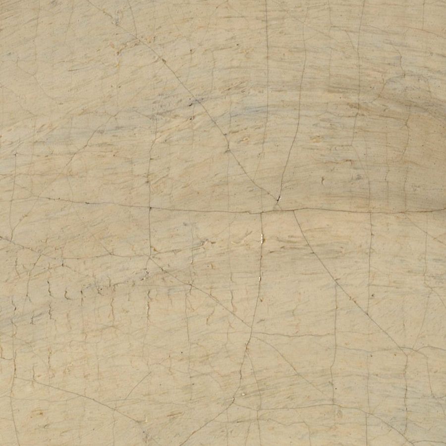The white veil in The Virgin in Prayer by Sassoferrato before restoration, showing a network of age cracks