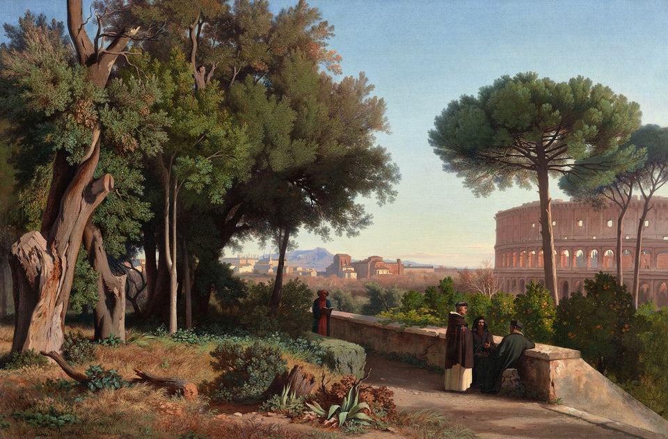 Colosseum Viewed from the Palatine by Jean-Achille Benouville