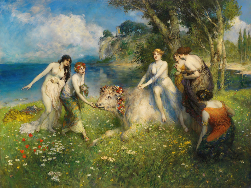 Europa auf dem Stier by Ferdinand Leeke