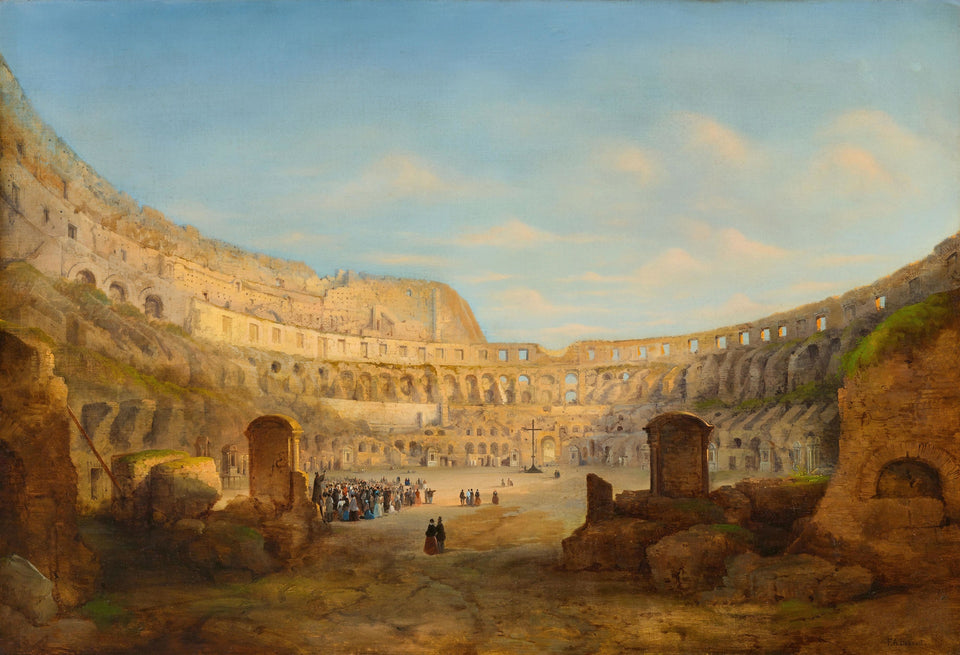 Interior View of the Colosseum in Rome by François Antoine Bossuet