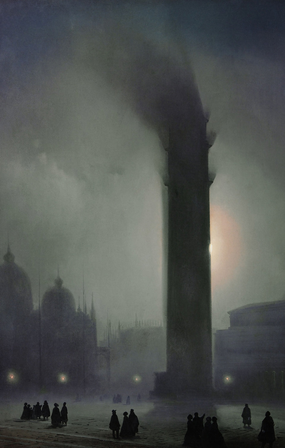 Nocturne with Fog in Piazza San Marco by Ippolito Caffi