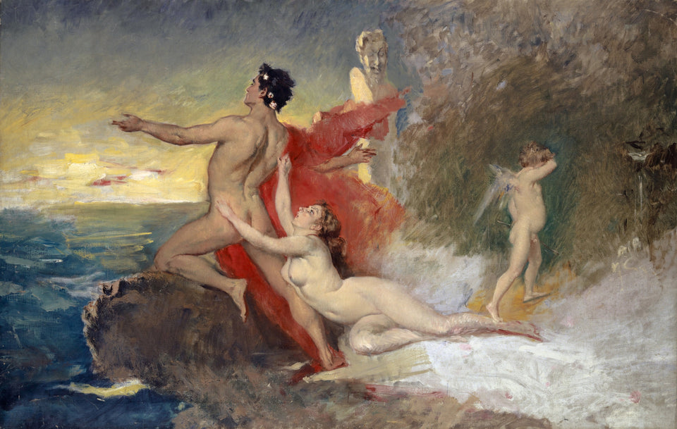 Odysseus and Calypso by Frank Buchser