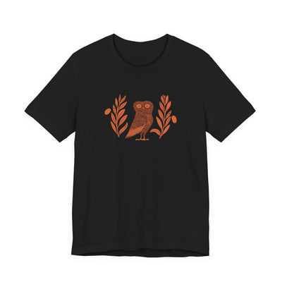 Owl of Athena (2nd version): Ultra-Soft Premium Cotton T-Shirt