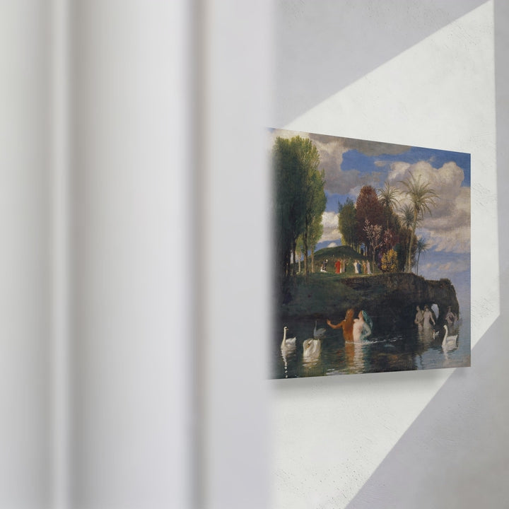 Format_Gallery Canvas | Island of Life by Arnold Böcklin — gallery wrapped canvas video mockup