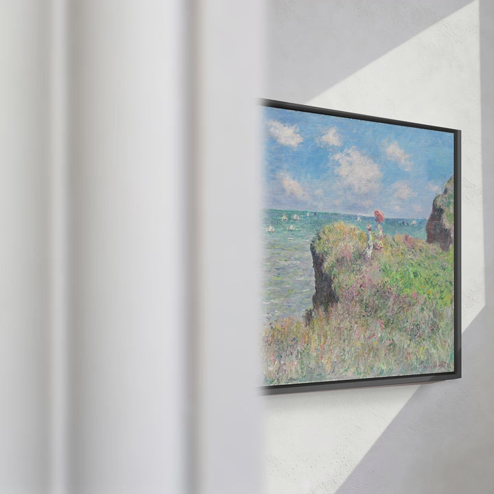 Format_Framed Canvas | Cliff Walk at Pourville by Claude Monet — framed canvas video mockup
