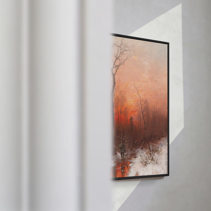 Format_Framed Canvas | Returning Home at Sunset by Désiré Thomassin — framed canvas video mockup