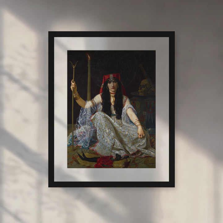 Format_Matted Fine Art Print|The Sorceress — Snow white mat, Black Classic frame — motion