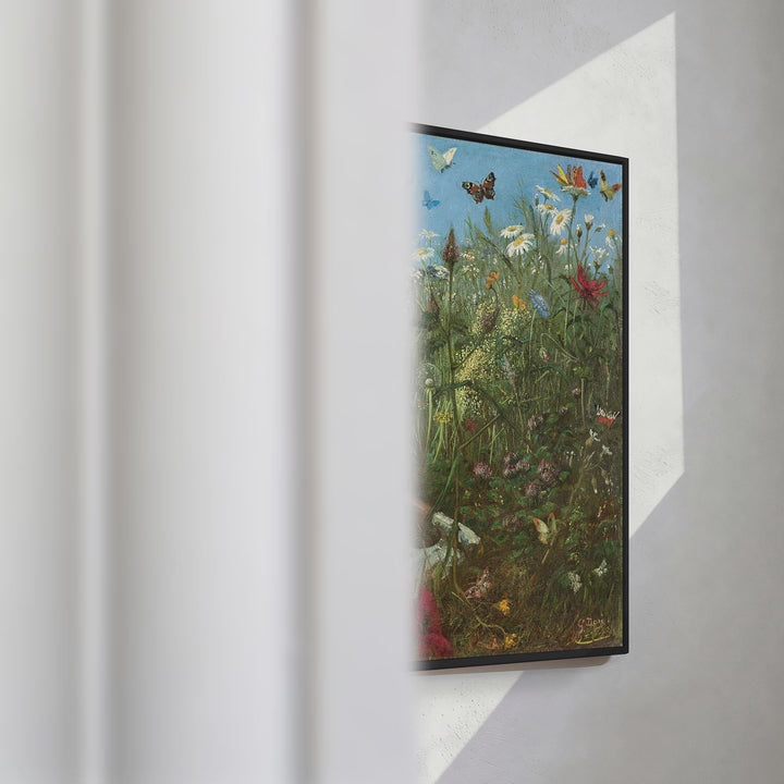 Format_Framed Canvas | The Meadow (La Prairie) by Gustave Doré — framed canvas video mockup