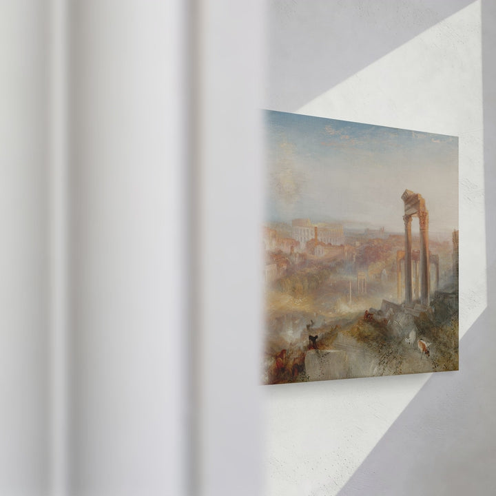 Format_Gallery Canvas | Modern Rome – Campo Vaccino by Joseph Mallord William Turner — gallery wrapped canvas video mockup