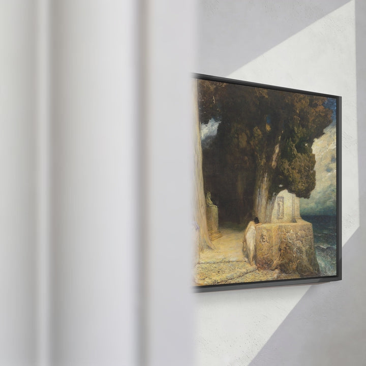 Format_Framed Canvas | Sappho by Ferdinand Keller — framed canvas video mockup