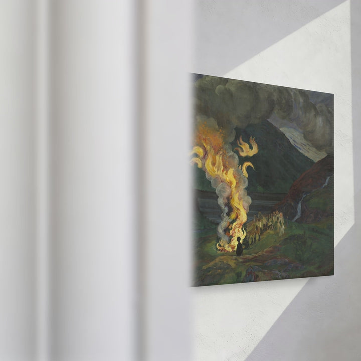 Format_Gallery Canvas | Midsummer Bonfire by Nikolai Astrup — gallery wrapped canvas video mockup