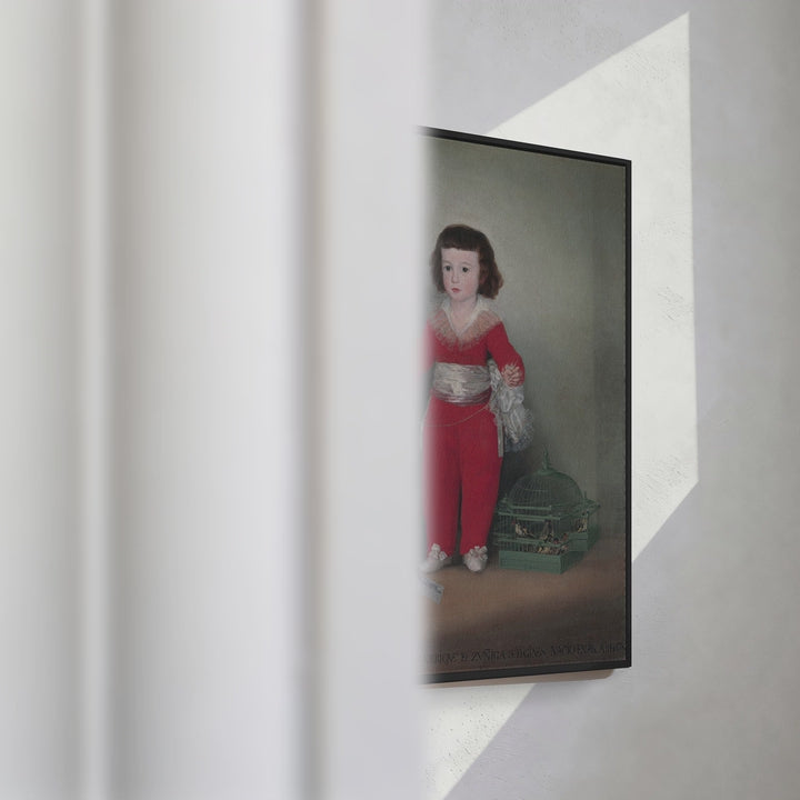 Format_Framed Canvas | Manuel Osorio Manrique de Zuñiga by Francisco de Goya — framed canvas video mockup