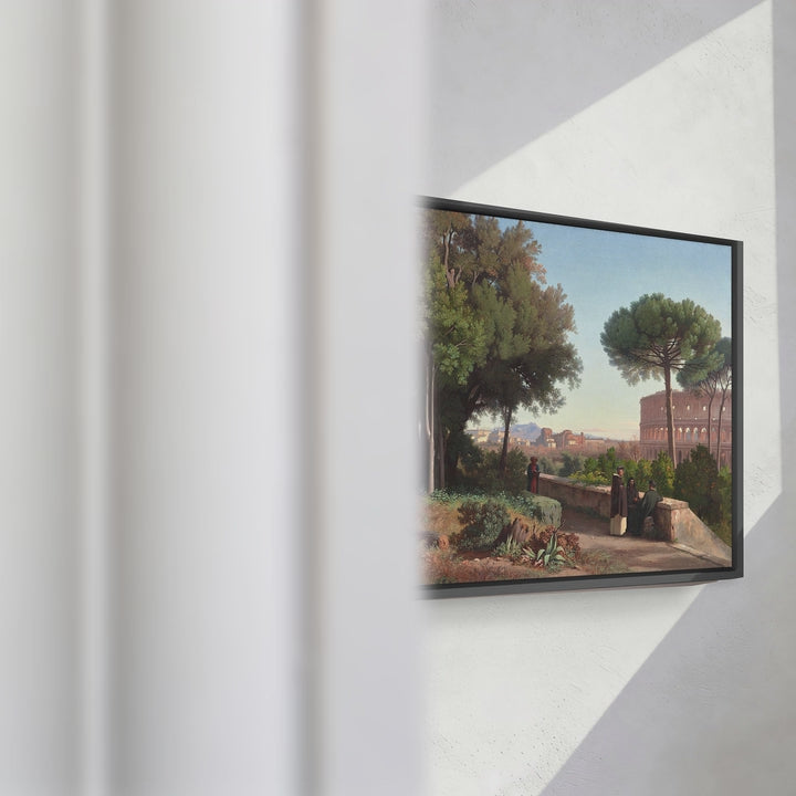 Format_Framed Canvas | Colosseum Viewed from the Palatine by Jean-Achille Benouville — framed canvas video mockup