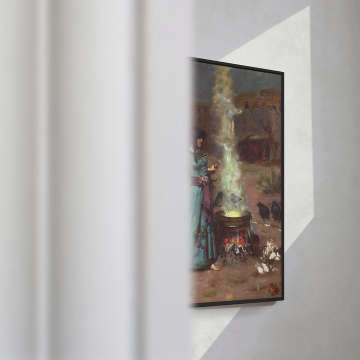 Format_Framed Canvas | The Magic Circle by John William Waterhouse — framed canvas video mockup
