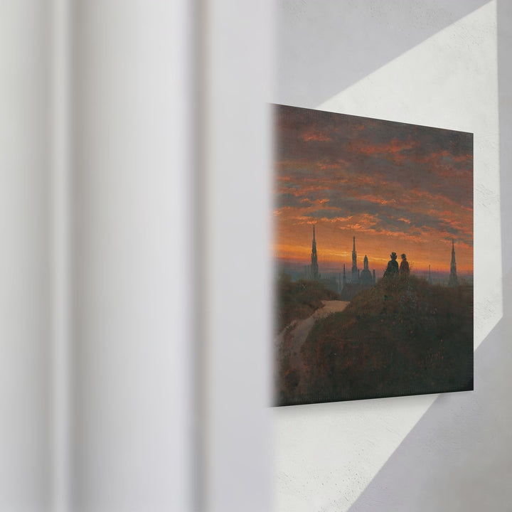 Format_Gallery Canvas | View of Dresden at Sunset by Carl Gustav Carus — gallery wrapped canvas video mockup