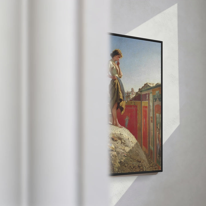 Format_Framed Canvas | The Excavations at Pompeii by Filippo Palizzi — framed canvas video mockup