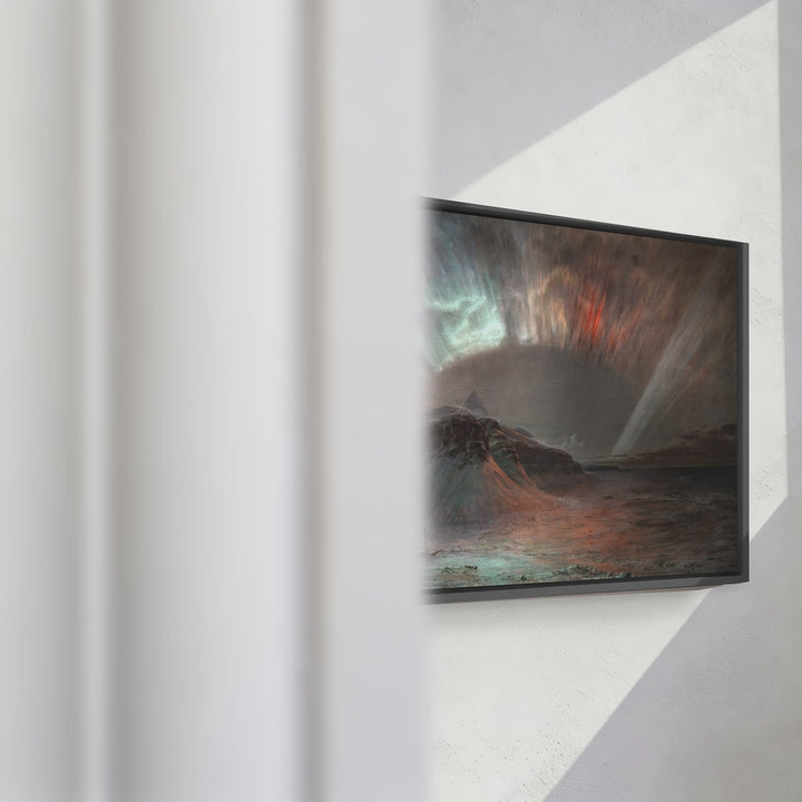Format_Framed Canvas | Aurora Borealis by Frederic Edwin Church — framed canvas video mockup