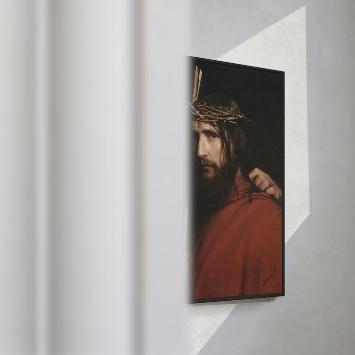 Format_Framed Canvas | Mocking of Christ by Carl Bloch — framed canvas video mockup