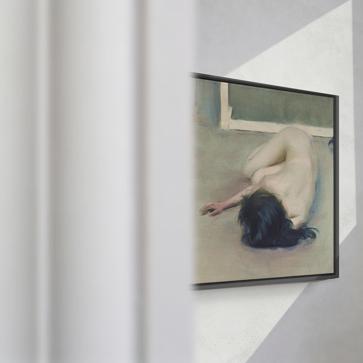 Format_Framed Canvas | Nude with a Guitar by Ramon Casas — framed canvas video mockup