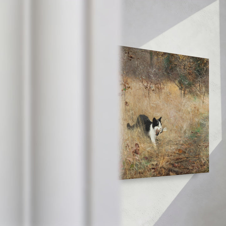 Format_Gallery Canvas | Cat Hunting Birds by Bruno Liljefors — gallery wrapped canvas video mockup
