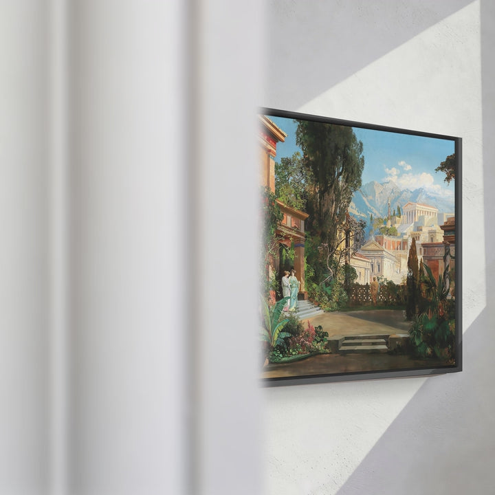 Format_Framed Canvas | A View of an Ancient City by Hermann Burghart — framed canvas video mockup
