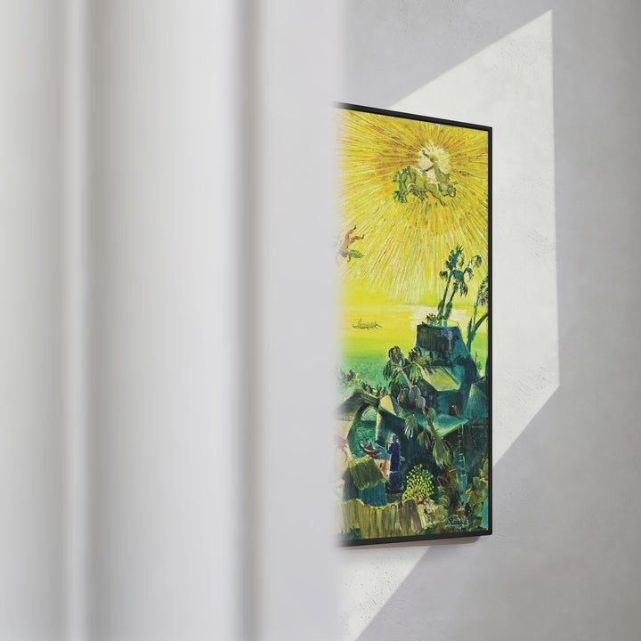 Format_Framed Canvas | The Fall of Icarus by Oskar Laske — framed canvas video mockup