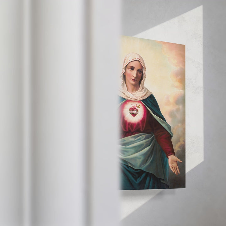 Format_Gallery Canvas | The Virgin Mary with Heart Emblem on Chest by Unknown Artist — gallery wrapped canvas video mockup