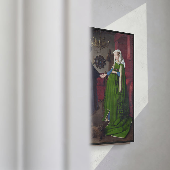 Format_Framed Canvas | The Arnolfini Portrait by Jan van Eyck — framed canvas video mockup