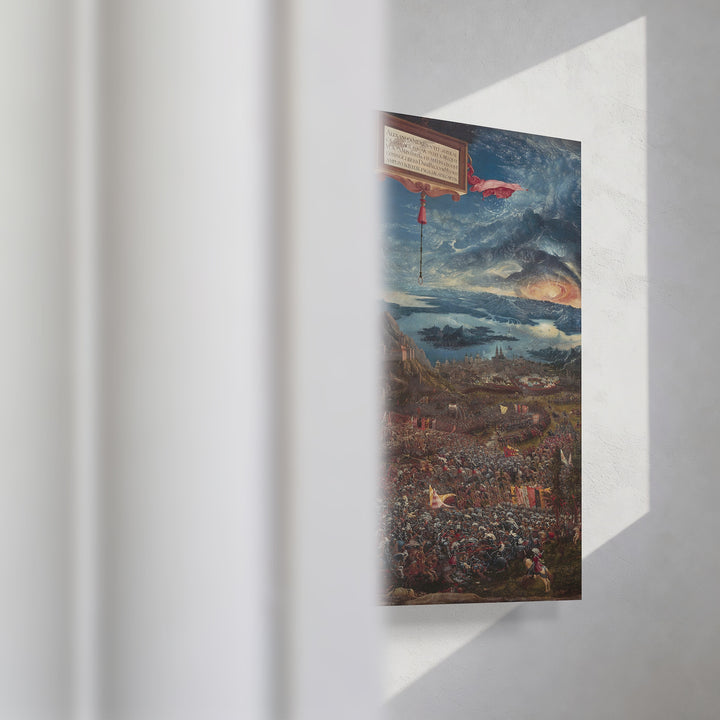 Format_Gallery Canvas | The Battle of Alexander at Issus by Albrecht Altdorfer — gallery wrapped canvas video mockup