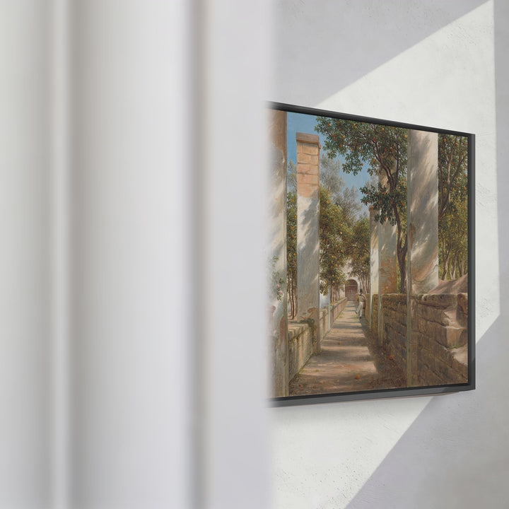 Format_Framed Canvas | Pergola with Oranges by Thomas Fearnley — framed canvas video mockup
