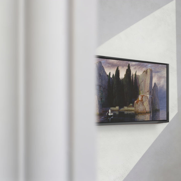 Format_Framed Canvas | Isle of the Dead III by Arnold Böcklin — framed canvas video mockup