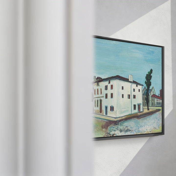 Format_Framed Canvas | Houses in Hendaye by Hermann Max Pechstein — framed canvas video mockup