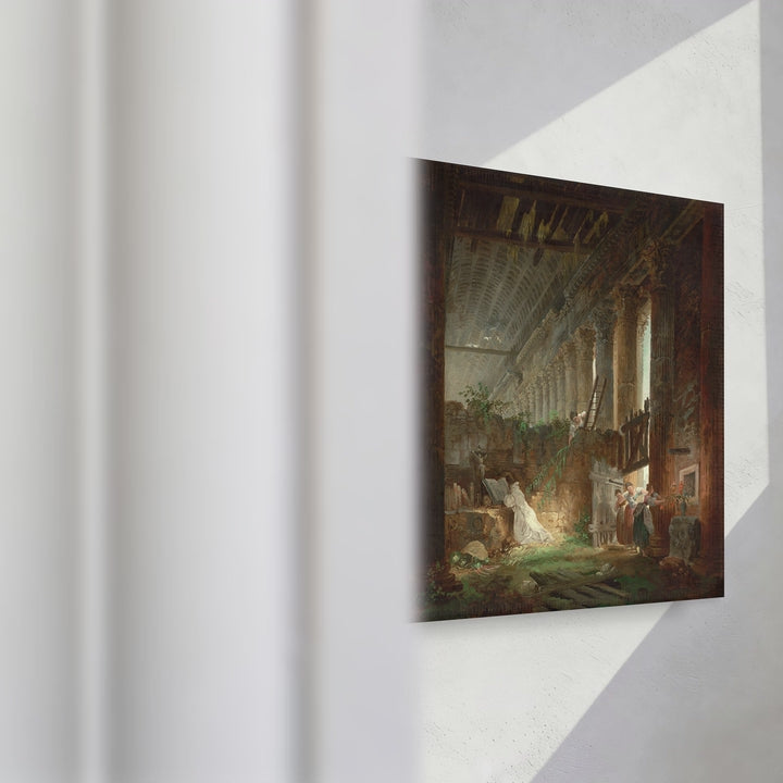 Format_Gallery Canvas | A Hermit Praying in the Ruins of a Roman Temple by Hubert Robert — gallery wrapped canvas video mockup