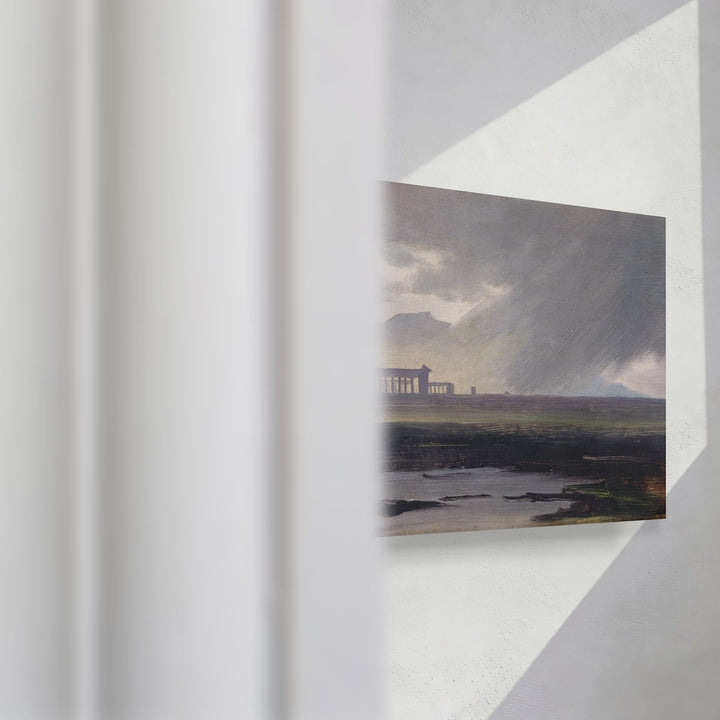 Format_Gallery Canvas | The Temples at Paestum in the Rain by Johann Jakob Frey — gallery wrapped canvas video mockup