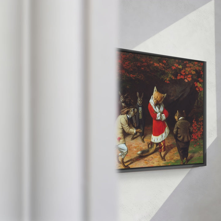 Format_Framed Canvas | His Majesty Receives by William Holbrook Beard — framed canvas video mockup