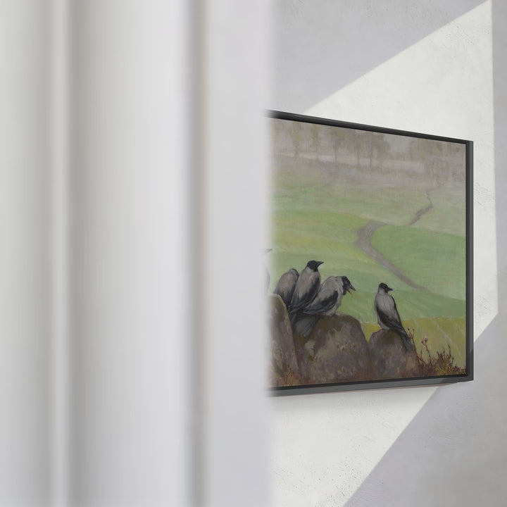Format_Framed Canvas | Crows – Council of Seniors by Kazimierz Stabrowski — framed canvas video mockup