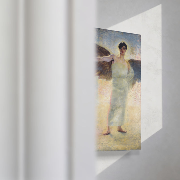 Format_Gallery Canvas | The Guardian of Paradise by Franz von Stuck — gallery wrapped canvas video mockup