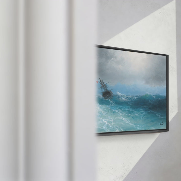 Format_Framed Canvas | Gathering Storm by Ivan Aivazovsky — framed canvas video mockup