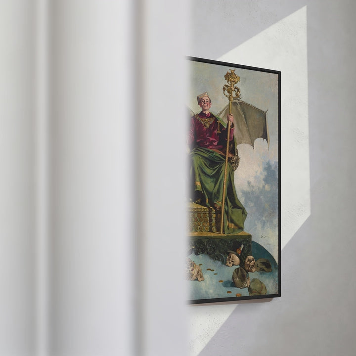 Format_Framed Canvas | Allegory of Satan (Lord of the World) by Ludwik Stasiak — framed canvas video mockup