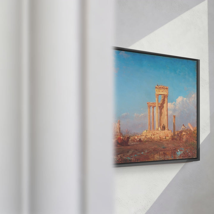 Format_Framed Canvas | Ruins, Palmyra by Félix Ziem — framed canvas video mockup