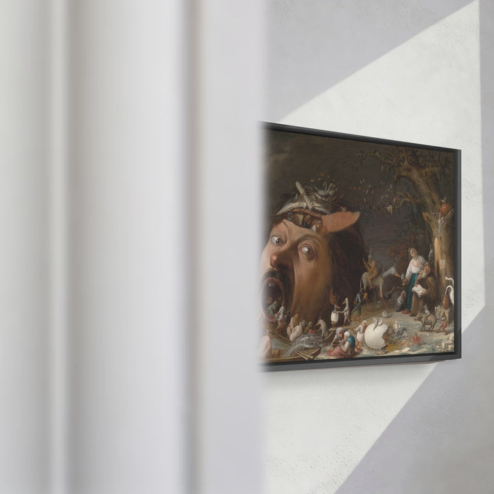 Format_Framed Canvas | The Temptation of St Anthony by Joos van Craesbeeck — framed canvas video mockup
