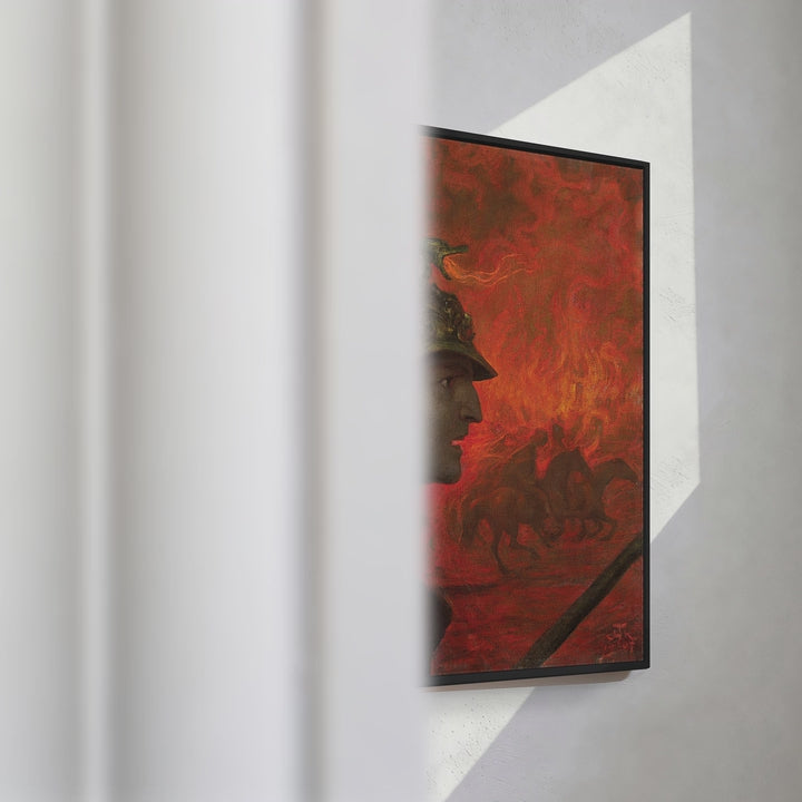 Format_Framed Canvas | The War by Hans Thoma — framed canvas video mockup