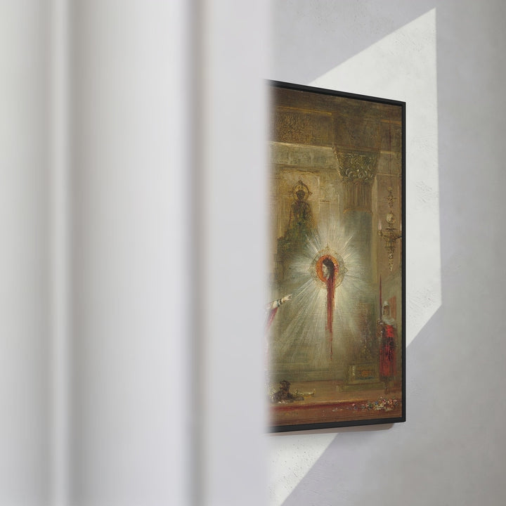 Format_Framed Canvas | The Apparition by Gustave Moreau — framed canvas video mockup